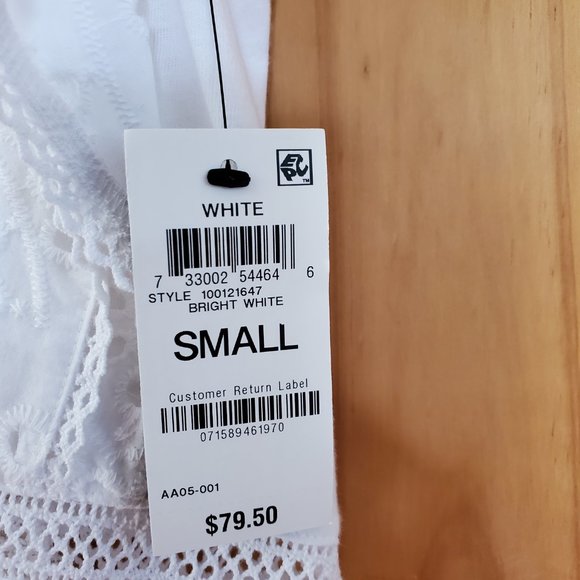 INC International Concepts Bubble-Hem Eyelet Top - Picture 6 of 10